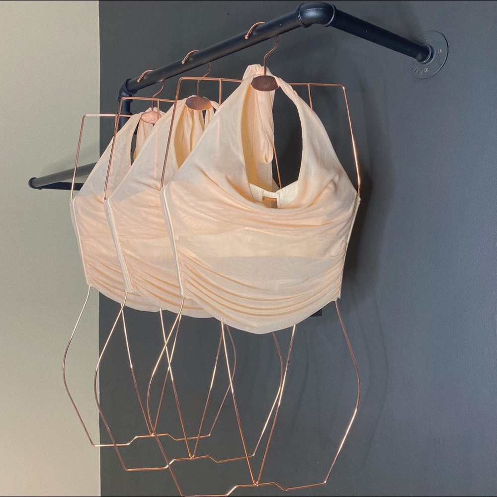 Bustier Mesh Crop Top
